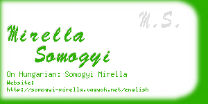 mirella somogyi business card